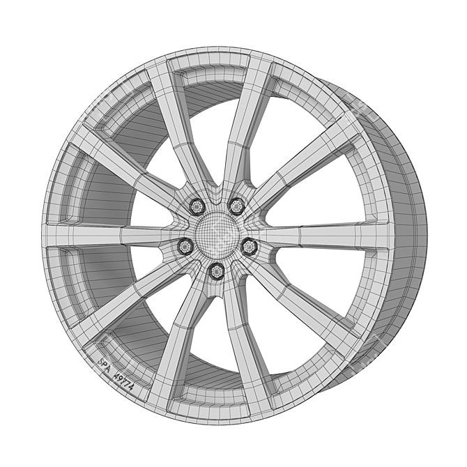 Brock B32 Alloy Wheel - 21 Inch 3D model image 6