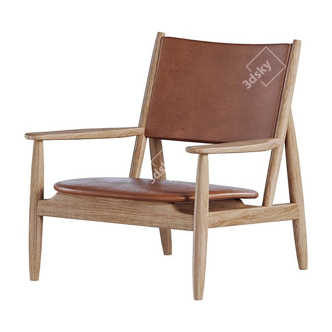 Ariake Summit Lounge Chair: Sleek and Stylish 3D model image 2