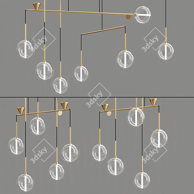 Elegant Dewdrops Lighting Collection 3D model image 1