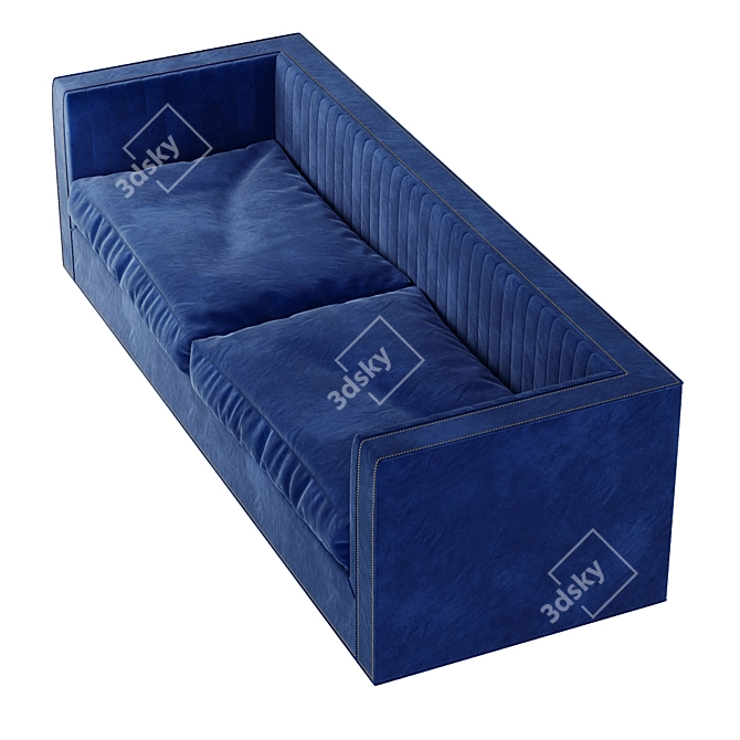 Buenos Aires Velvet Sofa: Comfort & Style 3D model image 5