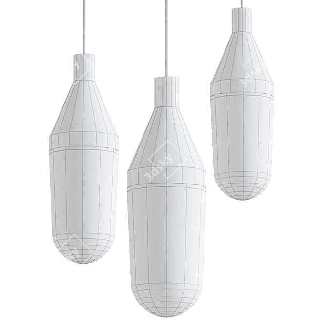 Oluce Niwa Pendant Light 3D model image 2