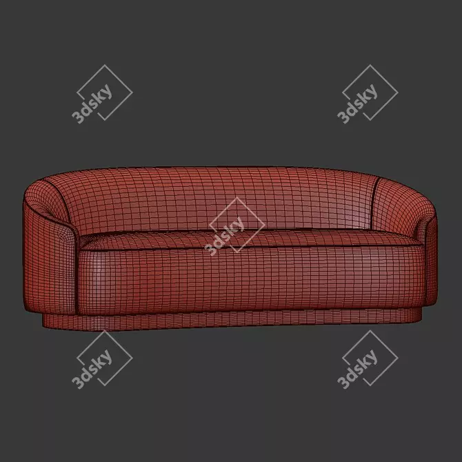 Modern 3D Turner Sofa 3D model image 4