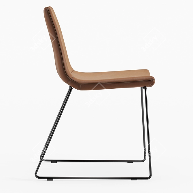 Lightweight Cierre Imbottiti Chair 3D model image 2