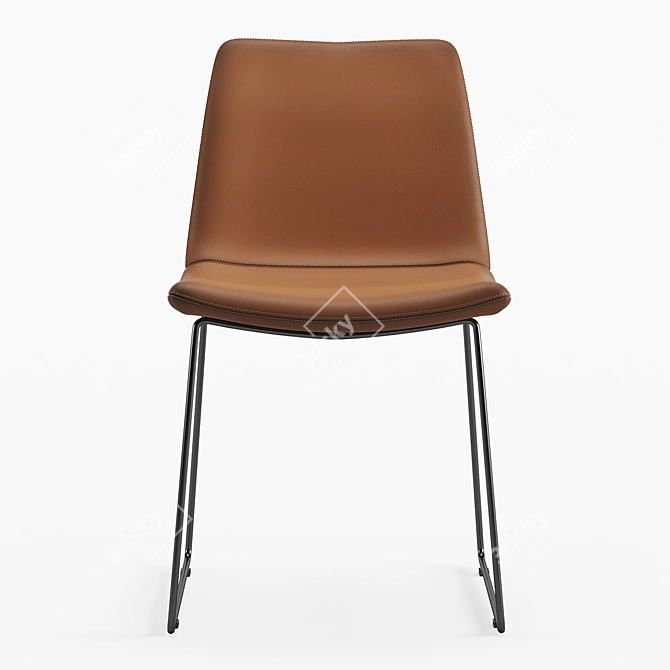 Lightweight Cierre Imbottiti Chair 3D model image 3