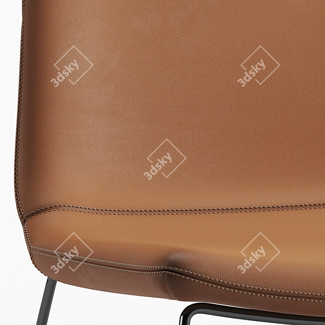 Lightweight Cierre Imbottiti Chair 3D model image 4