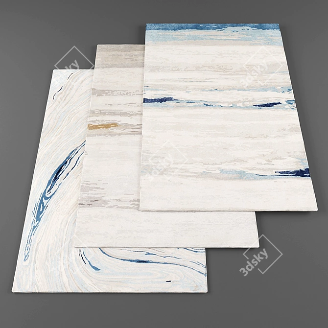 Title: High-Resolution Rug Set 3D model image 1