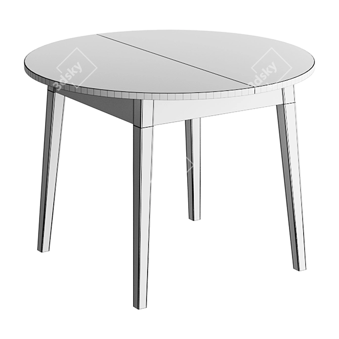 Kenner 1000M Dining Table: Stylish and Functional 3D model image 2