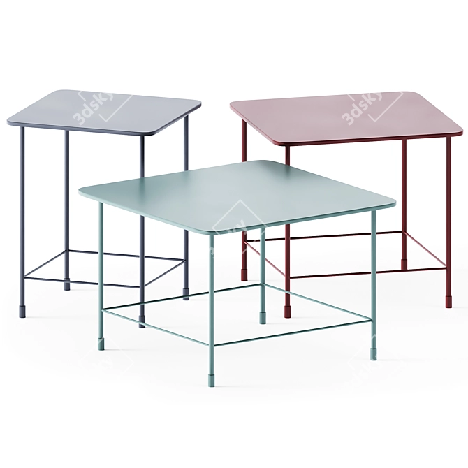 Modern Au Coffee Side Table 3D model image 2