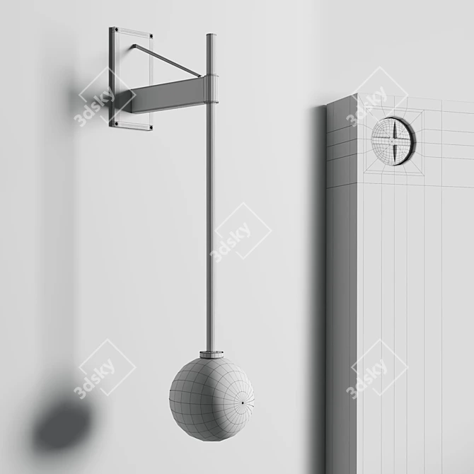 Sleek Bastion Wall Lamp: A Stylish Lighting Solution 3D model image 3