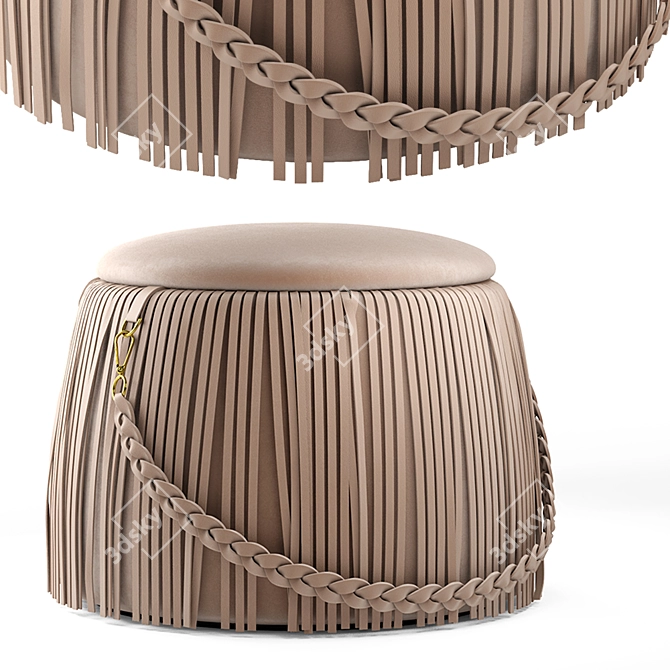 Title: RIBBON Jetclass Pouf 3D model image 1