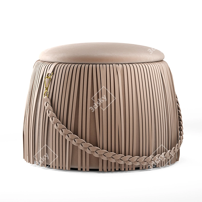 Title: RIBBON Jetclass Pouf 3D model image 3