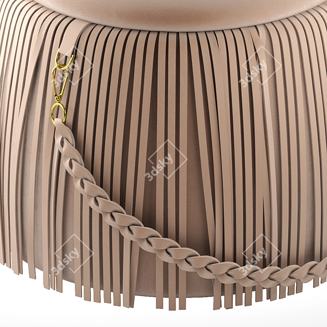 Title: RIBBON Jetclass Pouf 3D model image 4