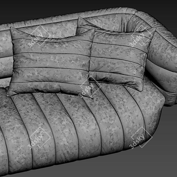 Elegant Baxter Sofa - Italian Craftsmanship 3D model image 5