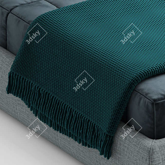 Sophie Bodema Bed - Luxurious Italian Elegance 3D model image 2