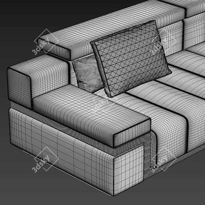 Modern Comfort: Elve Sofa 3D model image 5