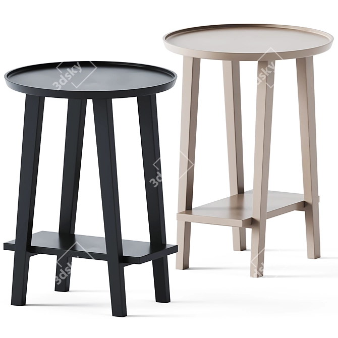 Gervasoni LC 45 Side Table: Sleek and Elegant 3D model image 1