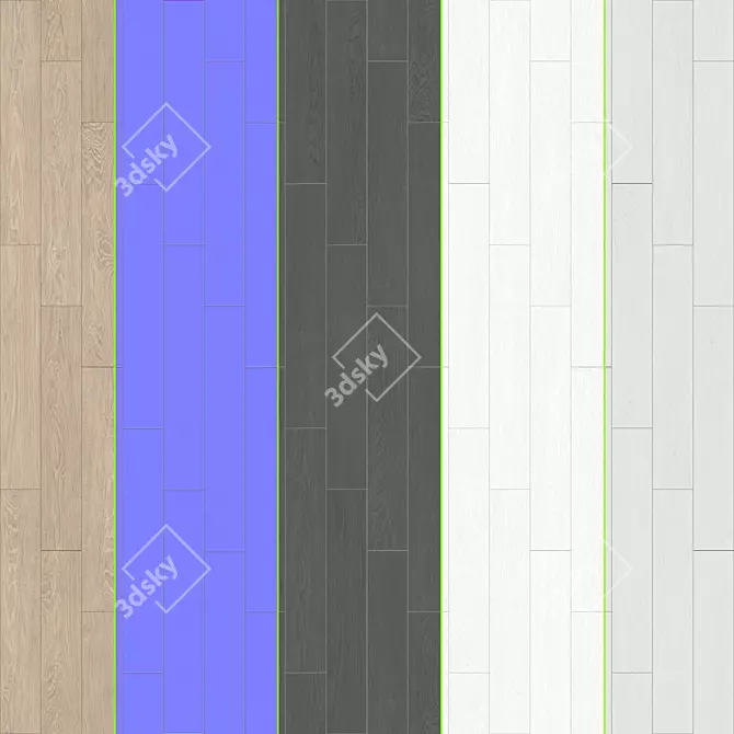 Almond Parquet Essence: Stunning Patterns & High-Quality Materials 3D model image 3