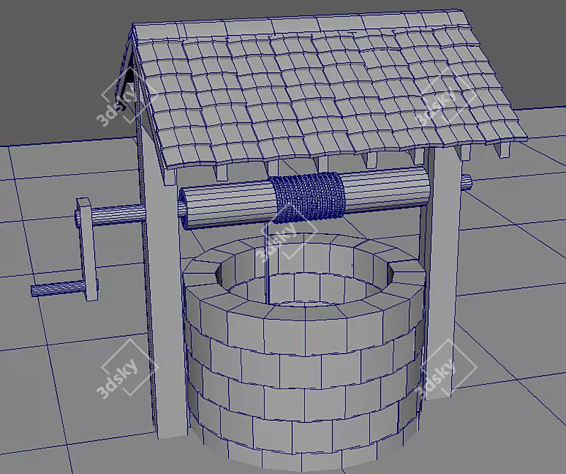 Refreshing Water Source: Well 3D model image 1