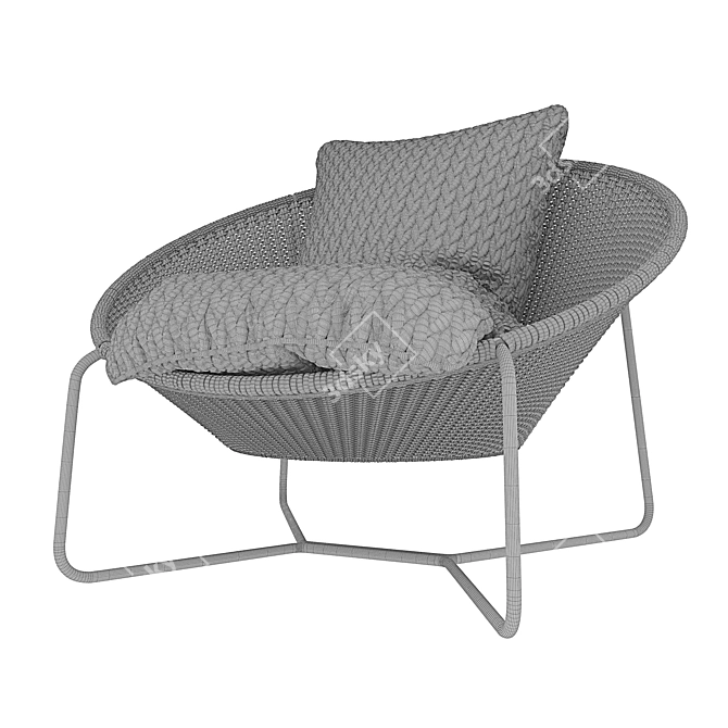 Outdoor Oasis Lounge Chair 3D model image 6