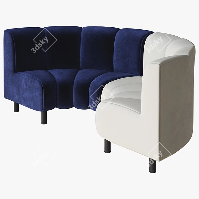 Elegant Hillman Sofa - Eichholtz 3D model image 2