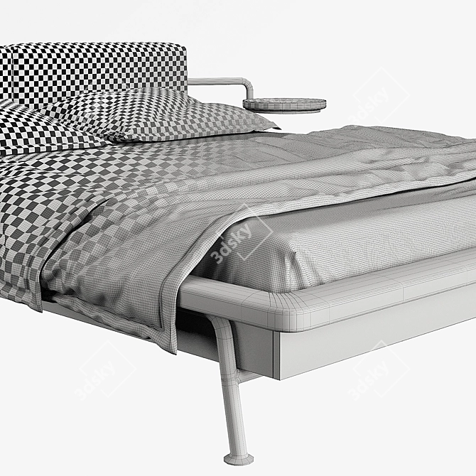 Nunc Kier King-Sized Bed 3D model image 4