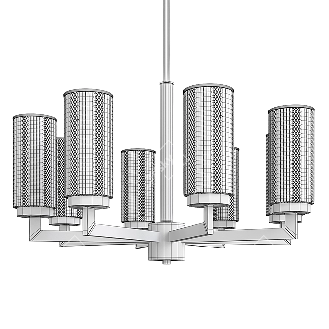 Elegant Adeleine Design Lamp 3D model image 2