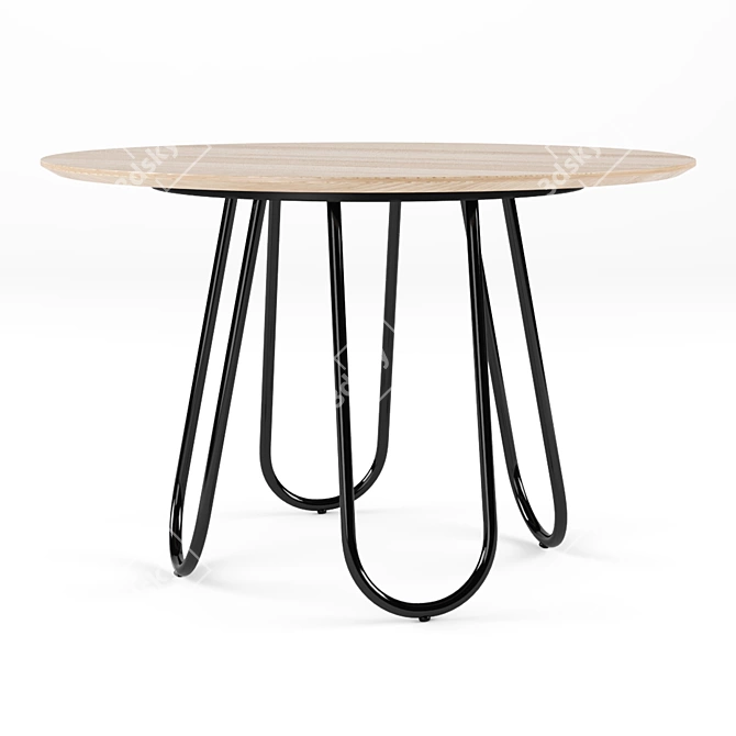 Modern Connubia STULLE Table with TUKA Dining Chair 3D model image 2