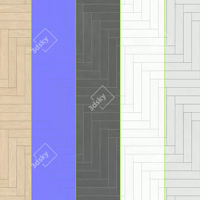 Essence Taupe Parquet - Versatile Flooring Solution 3D model image 5