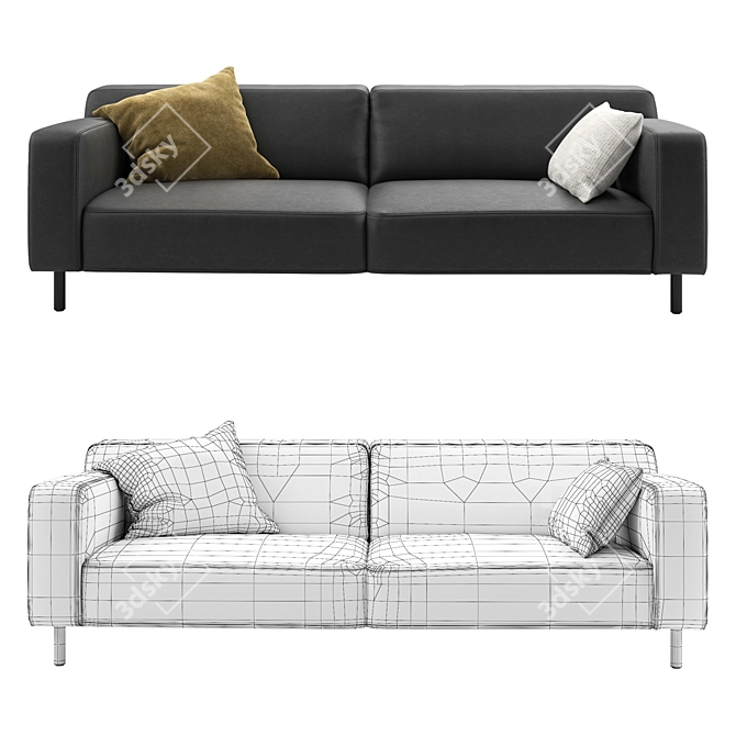 Sky Sofa: Modern Design with Pillows 3D model image 2