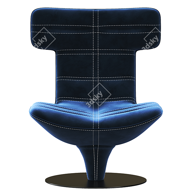 Harley Revolving Armchair: Modern 2015 Design 3D model image 2