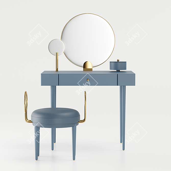 Elegant Rose Sélavy Vanity: A Perfect Addition 3D model image 1