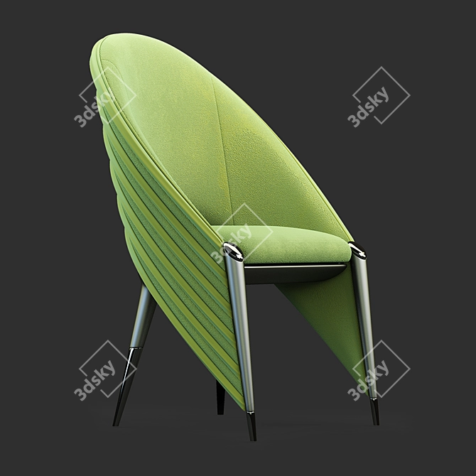 Banana Smoke Chair 3D model image 1