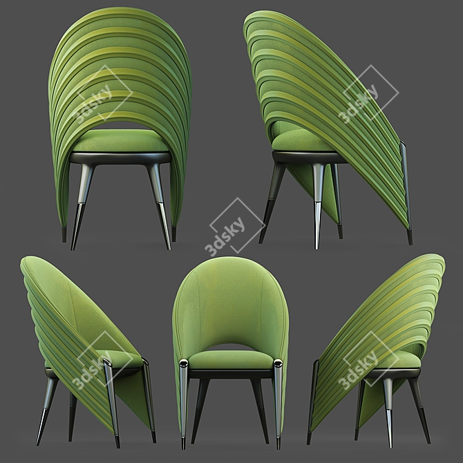 Banana Smoke Chair 3D model image 2