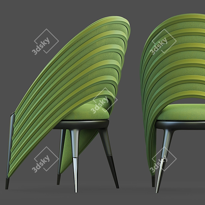 Banana Smoke Chair 3D model image 3