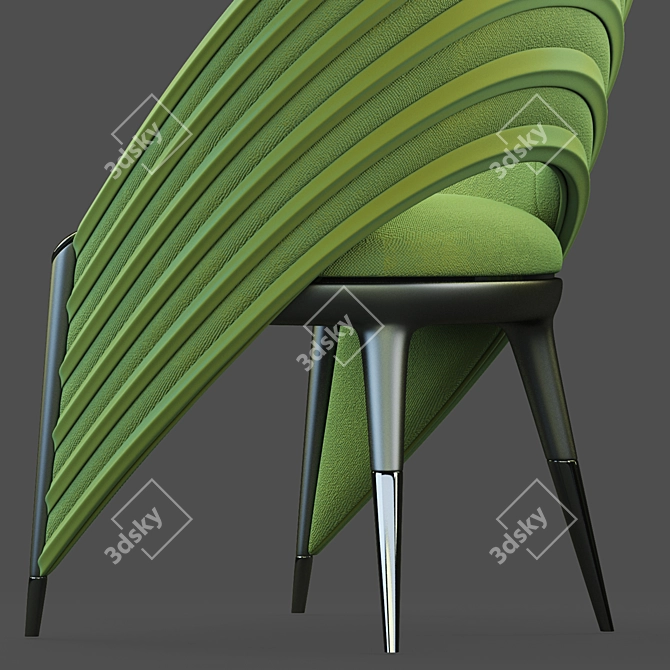 Banana Smoke Chair 3D model image 4