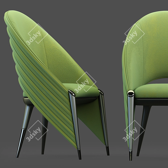 Banana Smoke Chair 3D model image 6