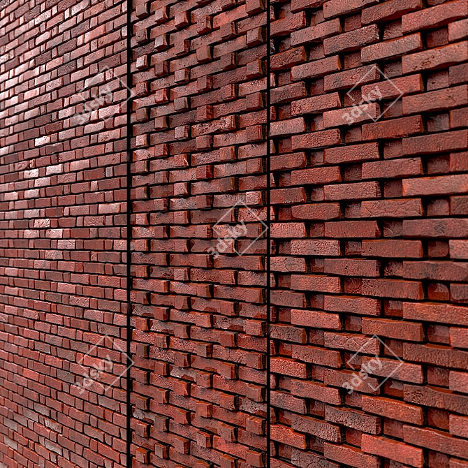  PBR Lattice Brick-10-2K Seamless Material 3D model image 1