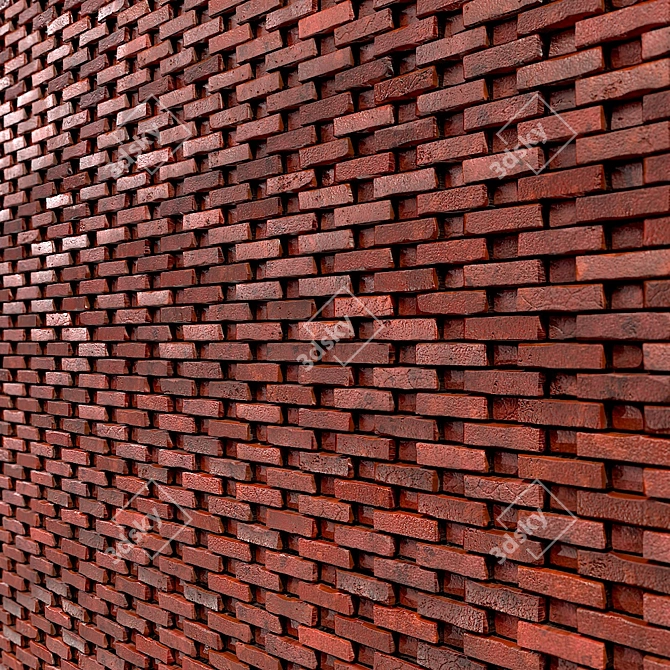  PBR Lattice Brick-10-2K Seamless Material 3D model image 2