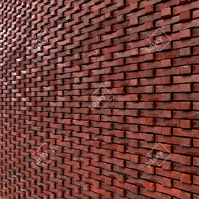  PBR Lattice Brick-10-2K Seamless Material 3D model image 3