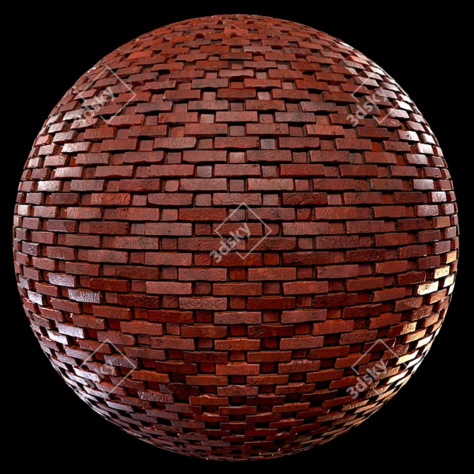  PBR Lattice Brick-10-2K Seamless Material 3D model image 5