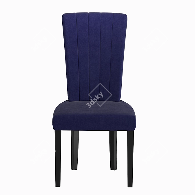 Luxury Velvet Armchair: Modern Elegance 3D model image 2