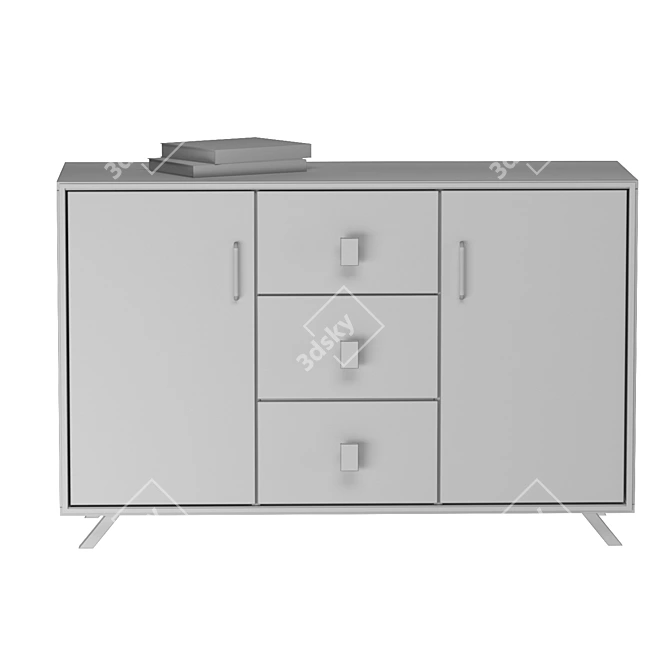 Elegant Hudkoff Chest of Drawers 3D model image 16