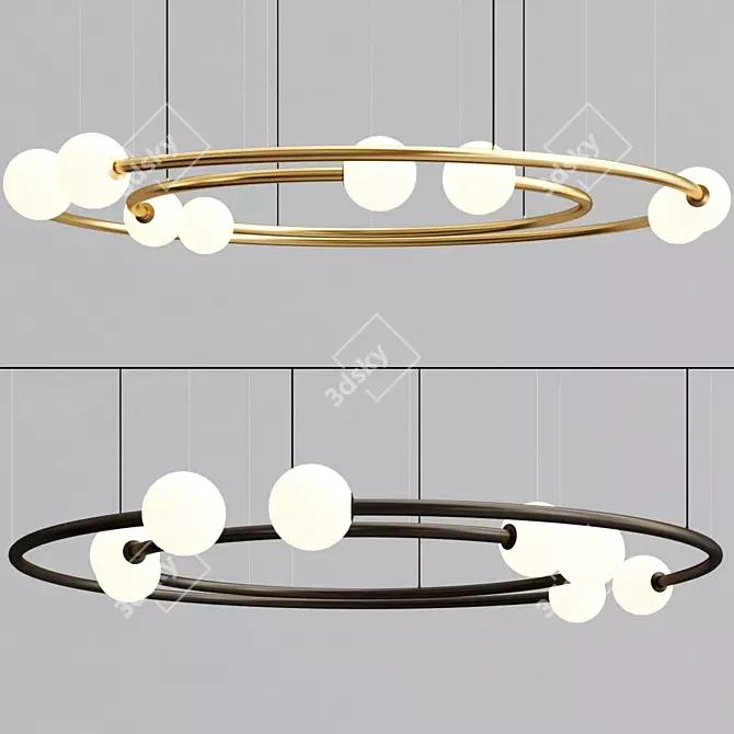 Volker Haug Dual Pendant Light 3D model image 2