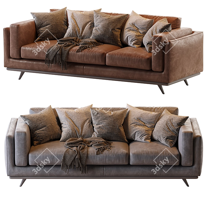 Zander_Sofa: Luxurious Modern Seating 3D model image 2