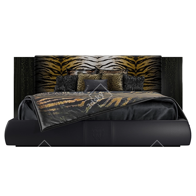 Roberto Cavalli Morne Bed: Sleek and Luxurious Design 3D model image 2