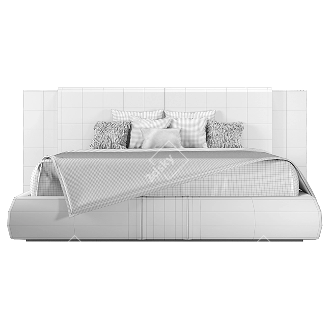 Roberto Cavalli Morne Bed: Sleek and Luxurious Design 3D model image 5