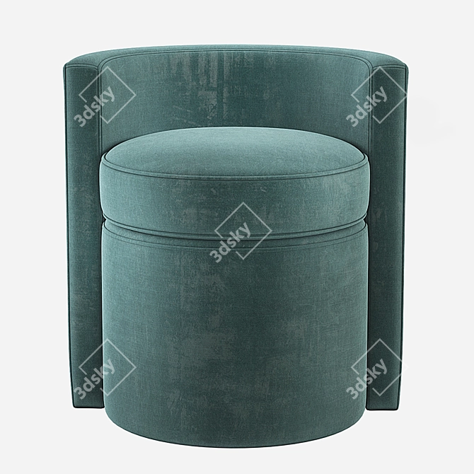 Arcadia Stool: Modern Comfort in 4 Varying Colors 3D model image 2