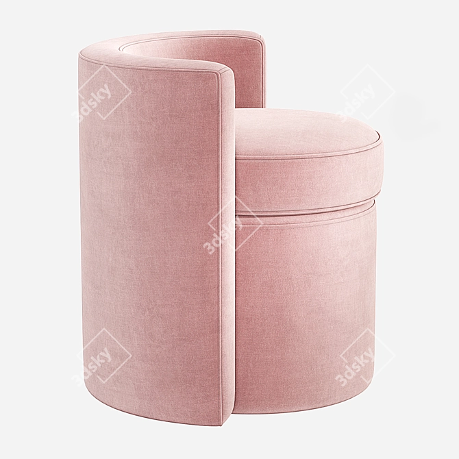 Arcadia Stool: Modern Comfort in 4 Varying Colors 3D model image 3