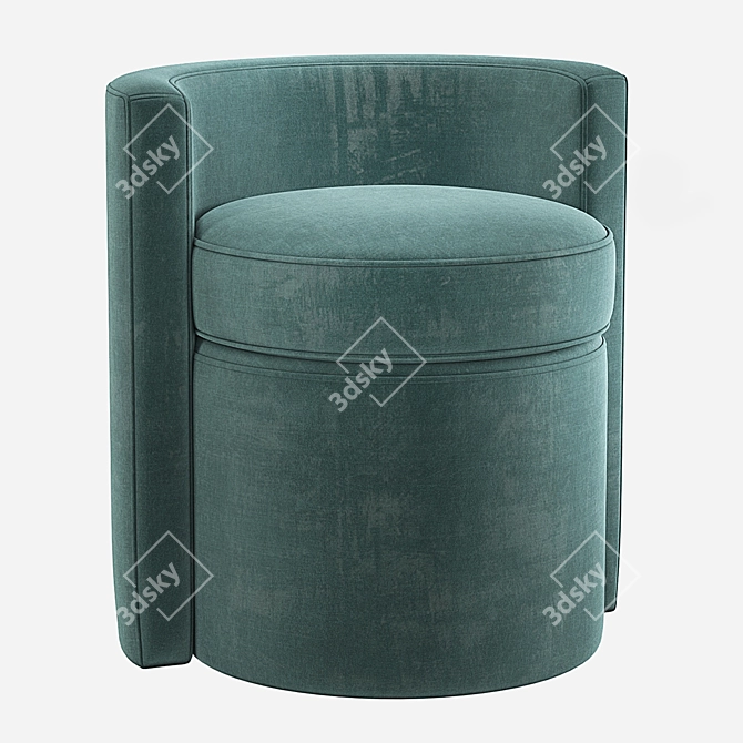 Arcadia Stool: Modern Comfort in 4 Varying Colors 3D model image 4