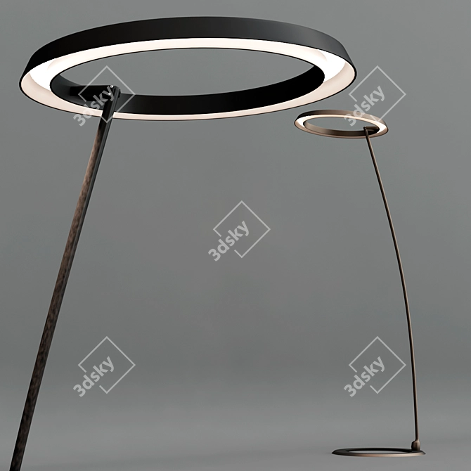 LIRA_FL LED Aluminium Floor Lamp 3D model image 3